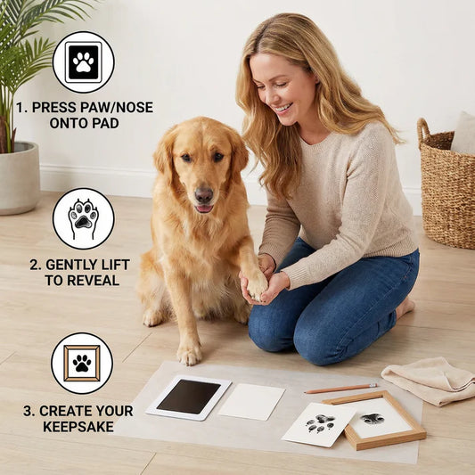 Paw Print Ink Pad Kit - Clean-Touch DIY Keepsake