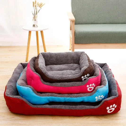 Colourful Square Pet Bed - Sizes XS to XL