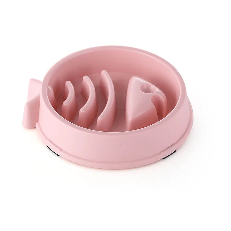Fish Slow Feeder Dog Bowl