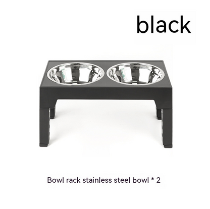 Adjustable Elevated Slow Feeder Dog Bowl