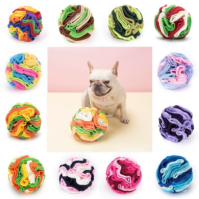 Upgraded Pet Snuffle Ball for Dogs and Snacks