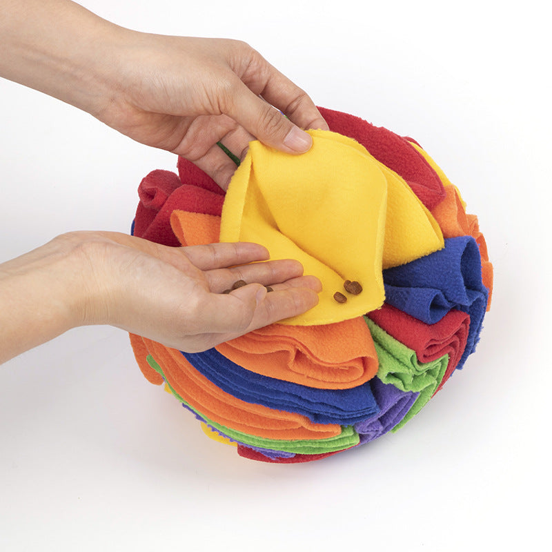 Upgraded Pet Snuffle Ball for Dogs and Snacks