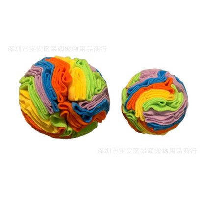 Upgraded Pet Snuffle Ball for Dogs and Snacks