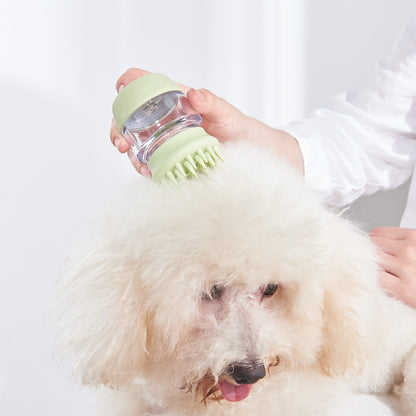 New Pet Bath Brush, Silicone Massage Grooming Tool
