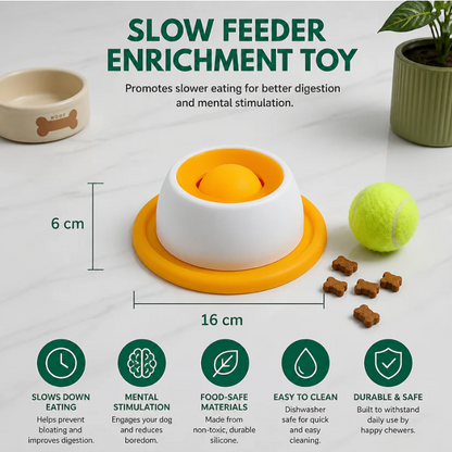 Interactive Slow Feeder Lick Bowl