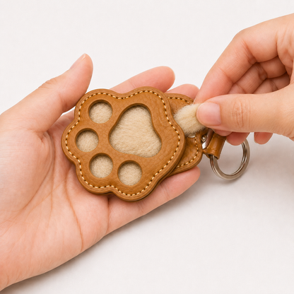 Pet Fur Locket Keychain