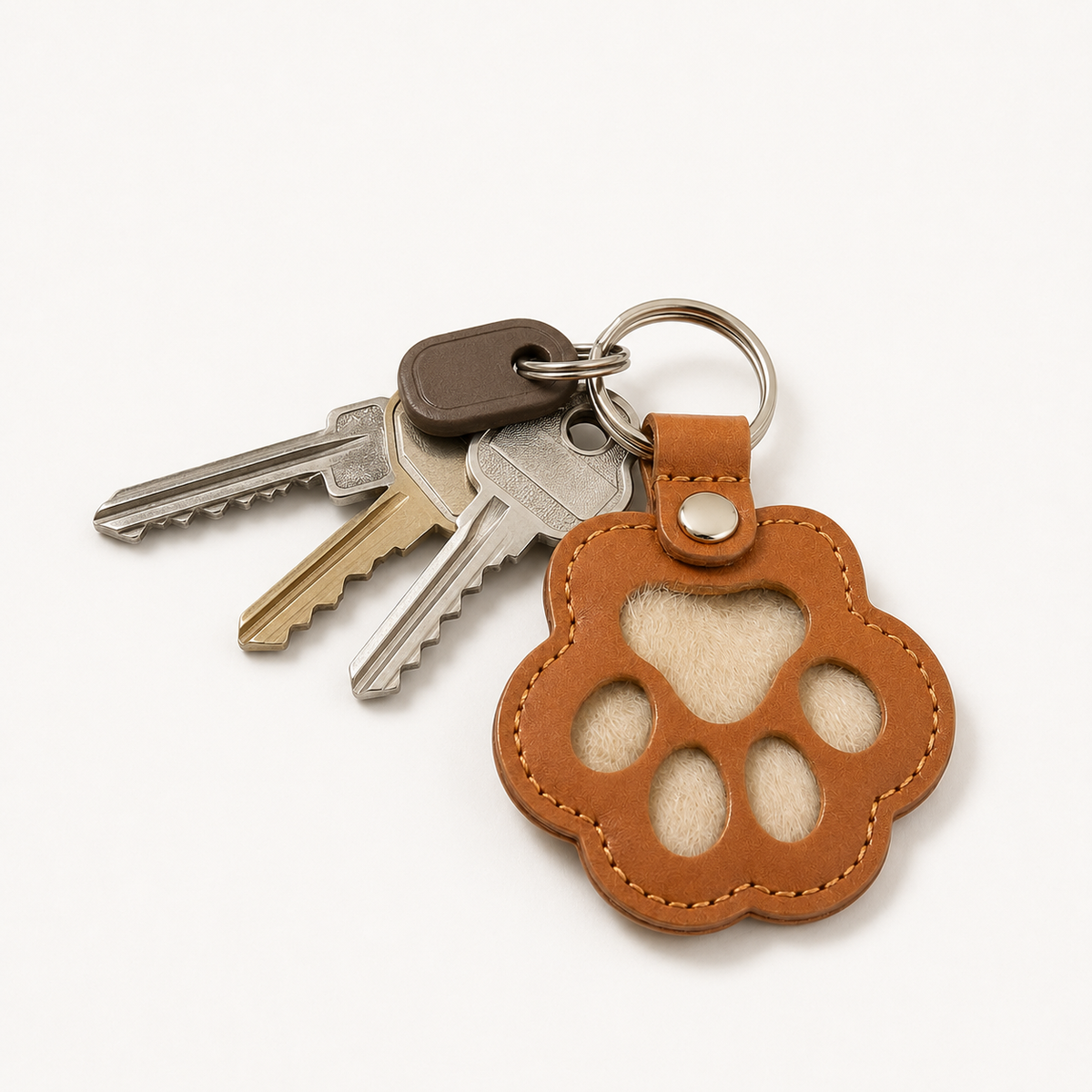 Pet Fur Locket Keychain