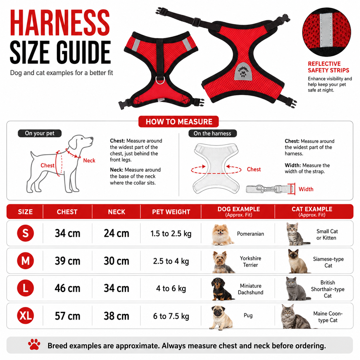 Adjustable Mesh Pet Harness