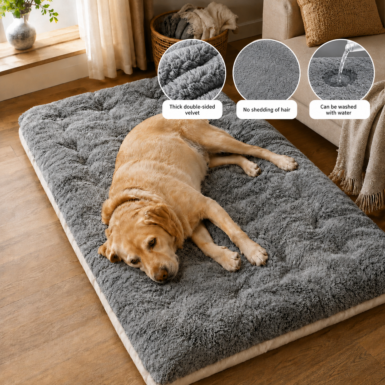 Double-Sided Waterproof Pet Sleeping Pad