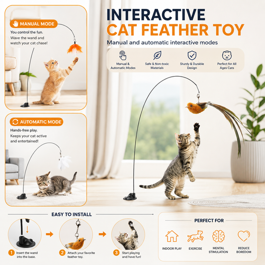 Simulated Bird Playmate - Cat Toy