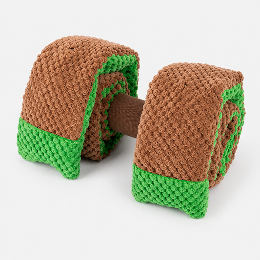 Interactive Snuffle Puzzle Plush Dumbbell Dog Toy