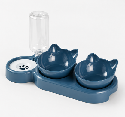 Anti-Tip Cat Bowl Feeder