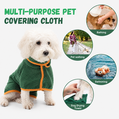 Microfiber Dog Bathrobe Towel for Fast Drying