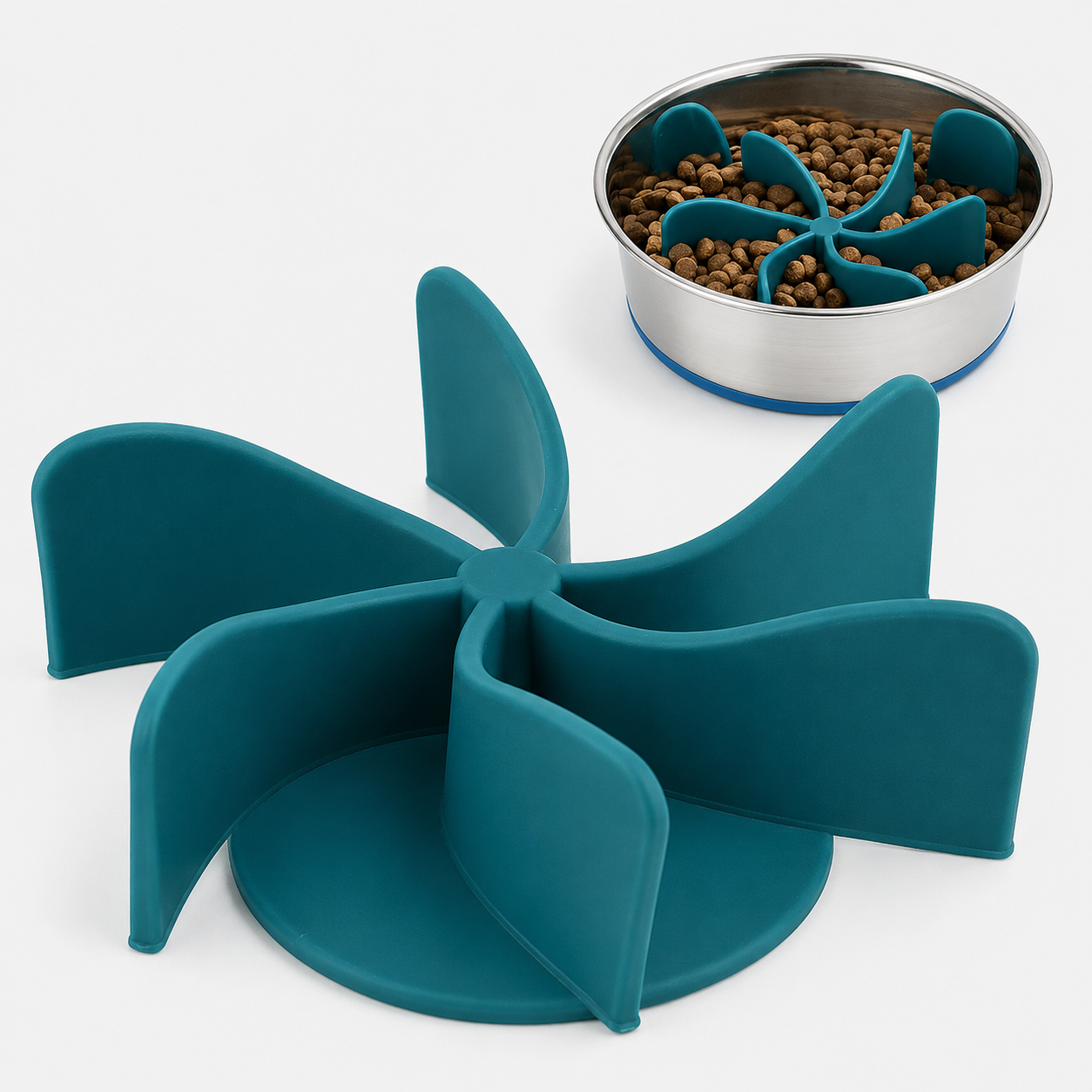Spiral Slow Feeder Dog Bowl