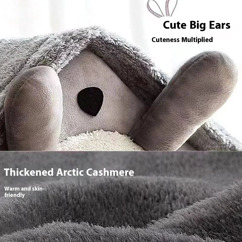 HomePaw All-Season Indoor Cat House - soft washable fabric detail close-up