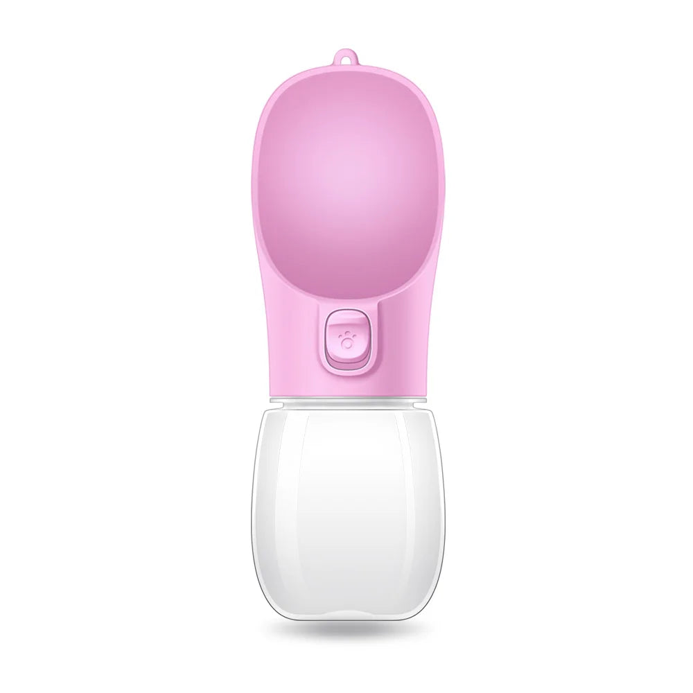 Portable Dog Water Bottle - Leak-Free with Built-In Bowl