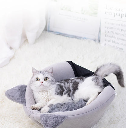 Cosy Cave Cat Bed - Enclosed for Deep Sleep