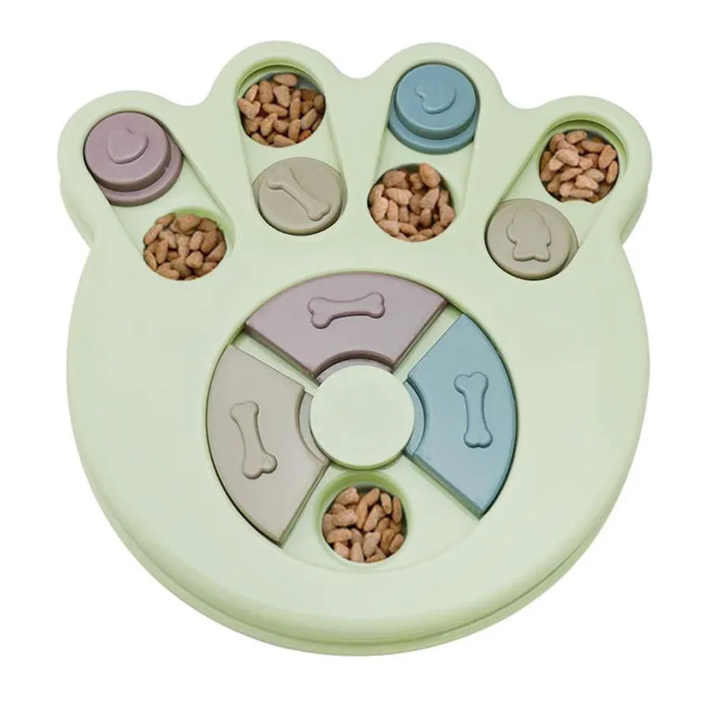 Dog Puzzle Slow Feeder Bowl - Interactive IQ Feeder