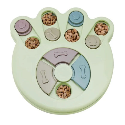 Dog Puzzle Slow Feeder Bowl - Interactive IQ Feeder