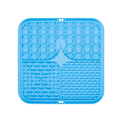 HomePaw Silicone Lick Mat Slow Feeder and Bath Distraction - size and capacity measurements shown