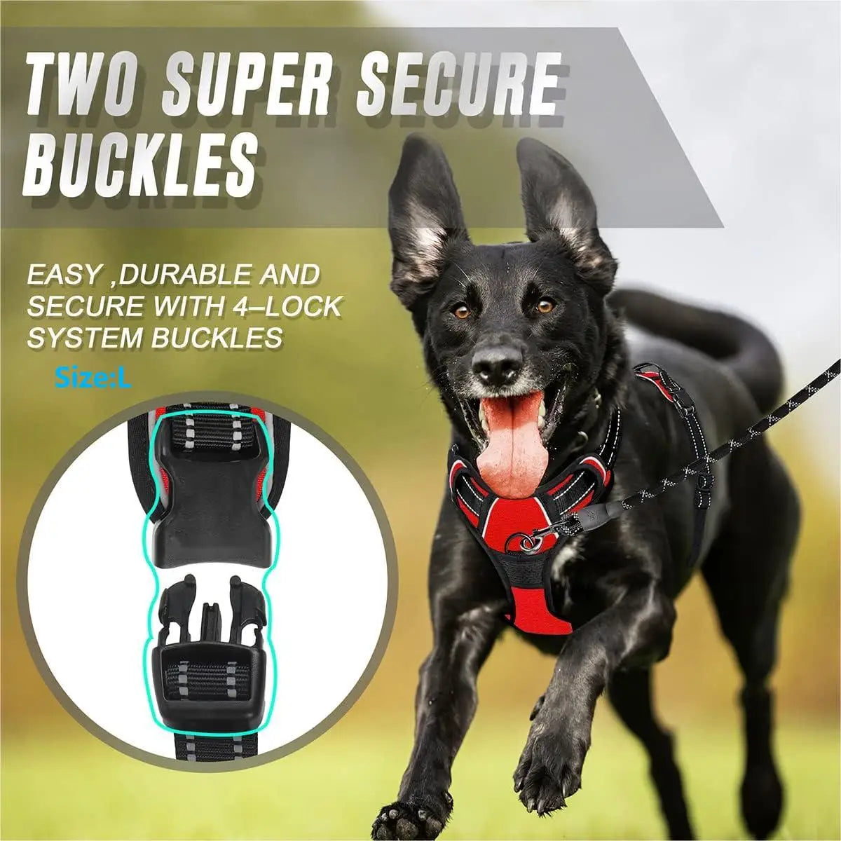 Reflective Front Clip Dog Harness