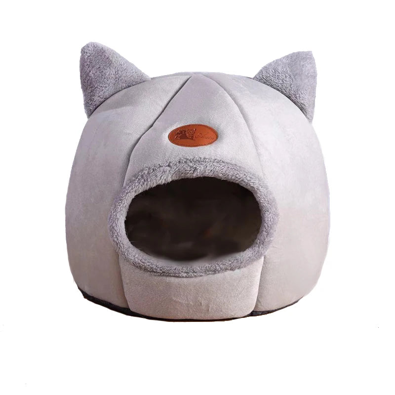 Cosy Cave Cat Bed - Enclosed for Deep Sleep