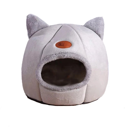 Cosy Cave Cat Bed - Enclosed for Deep Sleep