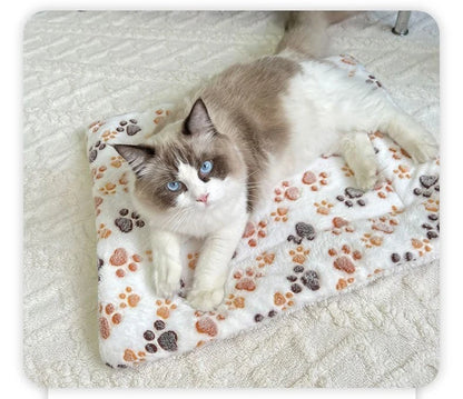 Flannel Pet Sleeping Mat - Soft Washable Blanket for Dogs and Cats