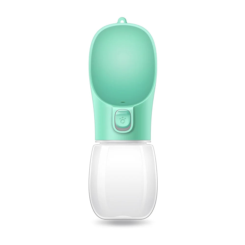 Portable Dog Water Bottle - Leak-Free with Built-In Bowl