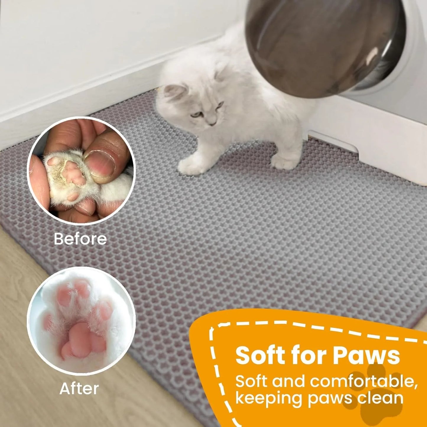 Paw Clean Honeycomb Litter Mat