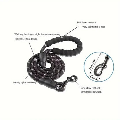 Reflective Padded Rope Lead