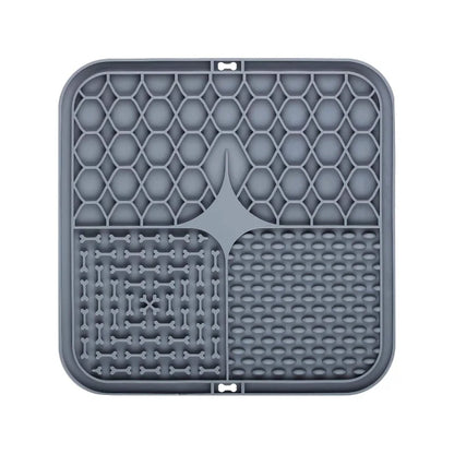 HomePaw Silicone Lick Mat Slow Feeder and Bath Distraction - BPA-free food-safe silicone material