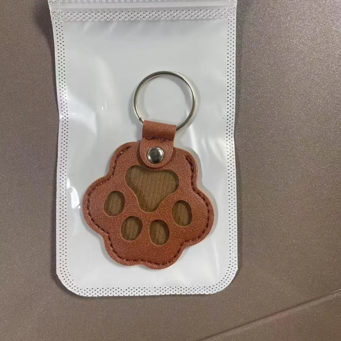 Pet Fur Keepsake Keychain - Leather Hair Locket