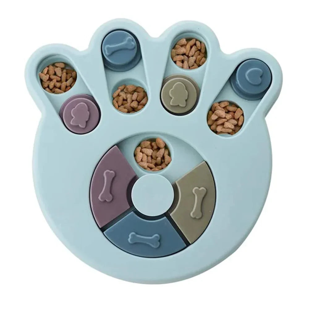 Dog Puzzle Slow Feeder Bowl - Interactive IQ Feeder