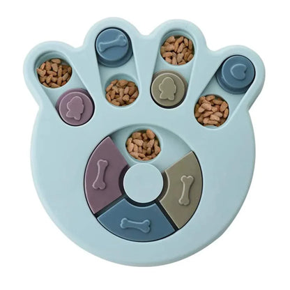 Dog Puzzle Slow Feeder Bowl - Interactive IQ Feeder