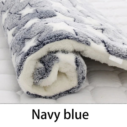 Flannel Pet Sleeping Mat - Soft Washable Blanket for Dogs and Cats