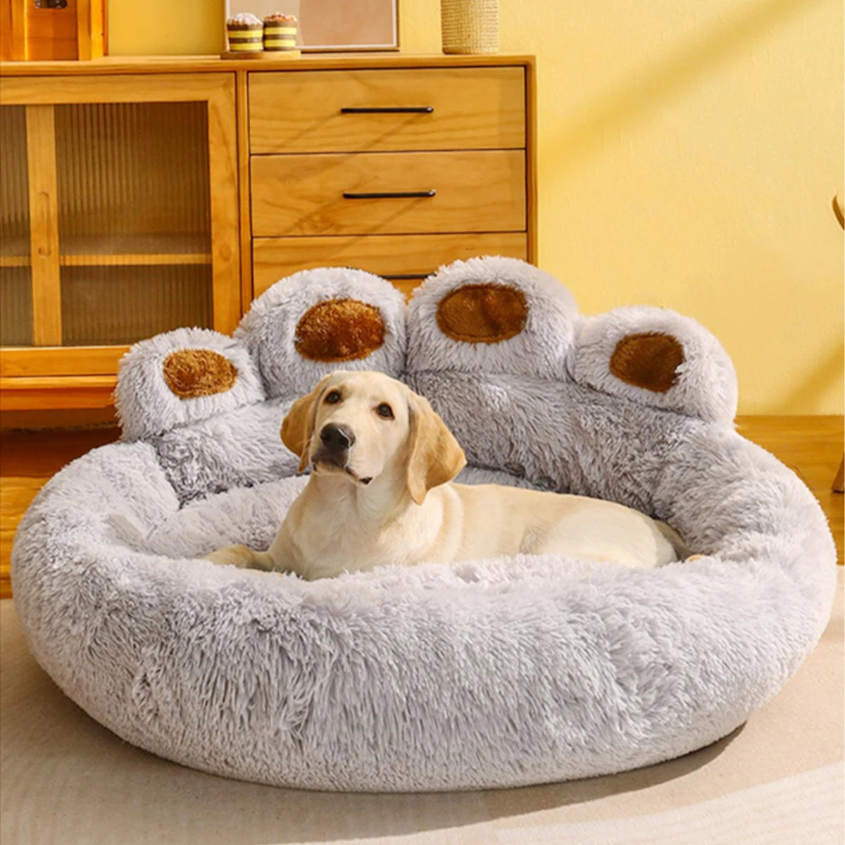 HomePaw Anti Anxiety Paw Dog Bed - easy machine washable care and maintenance