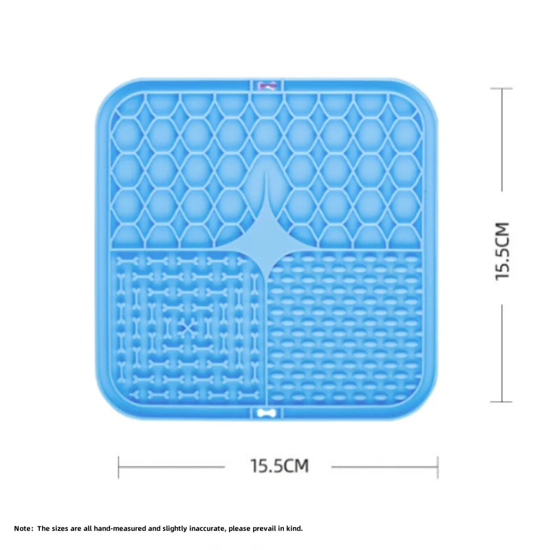 HomePaw Silicone Lick Mat Slow Feeder and Bath Distraction - lick mat texture and puzzle pattern close-up