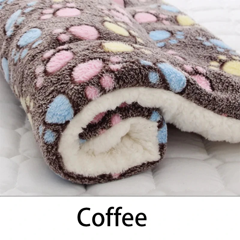 Flannel Pet Sleeping Mat - Soft Washable Blanket for Dogs and Cats