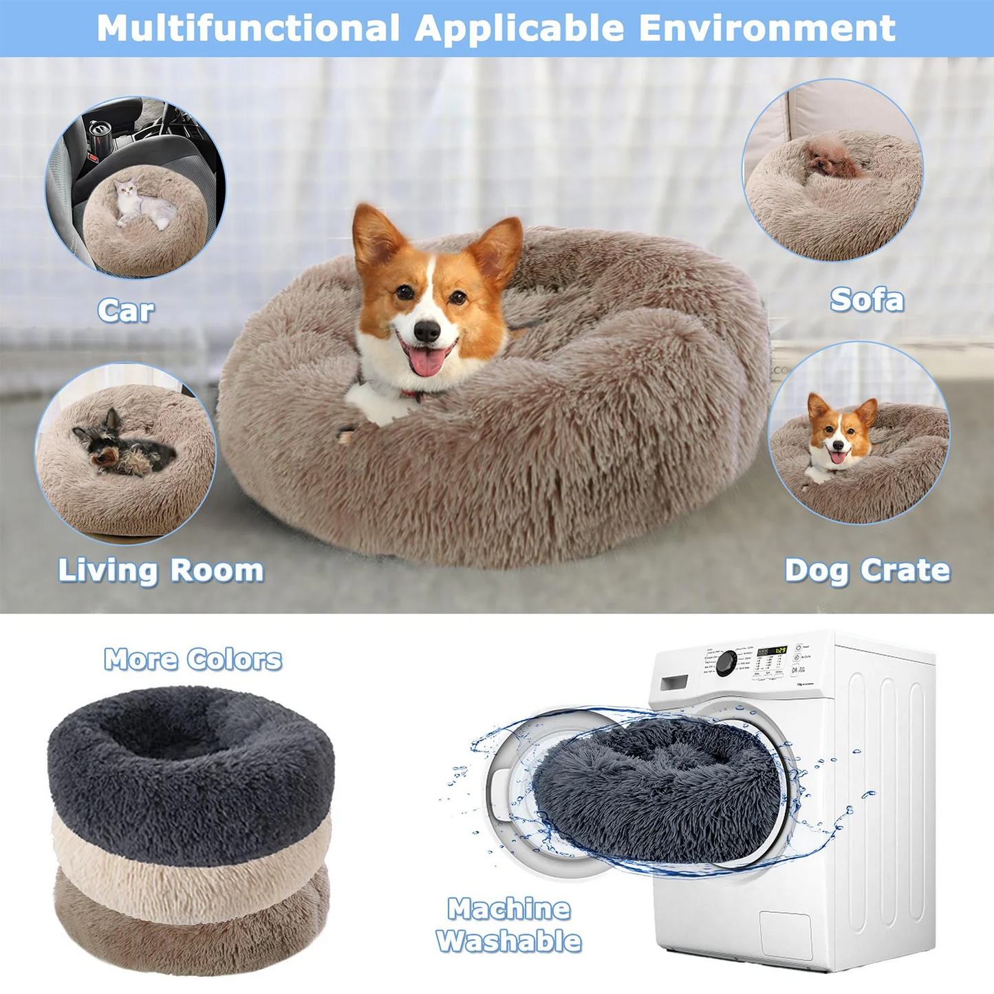 HomePaw Premium Dog Bed - interior padding and support layer detail
