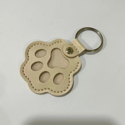 Pet Fur Keepsake Keychain - Leather Hair Locket