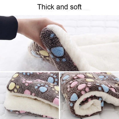 Flannel Pet Sleeping Mat - Soft Washable Blanket for Dogs and Cats
