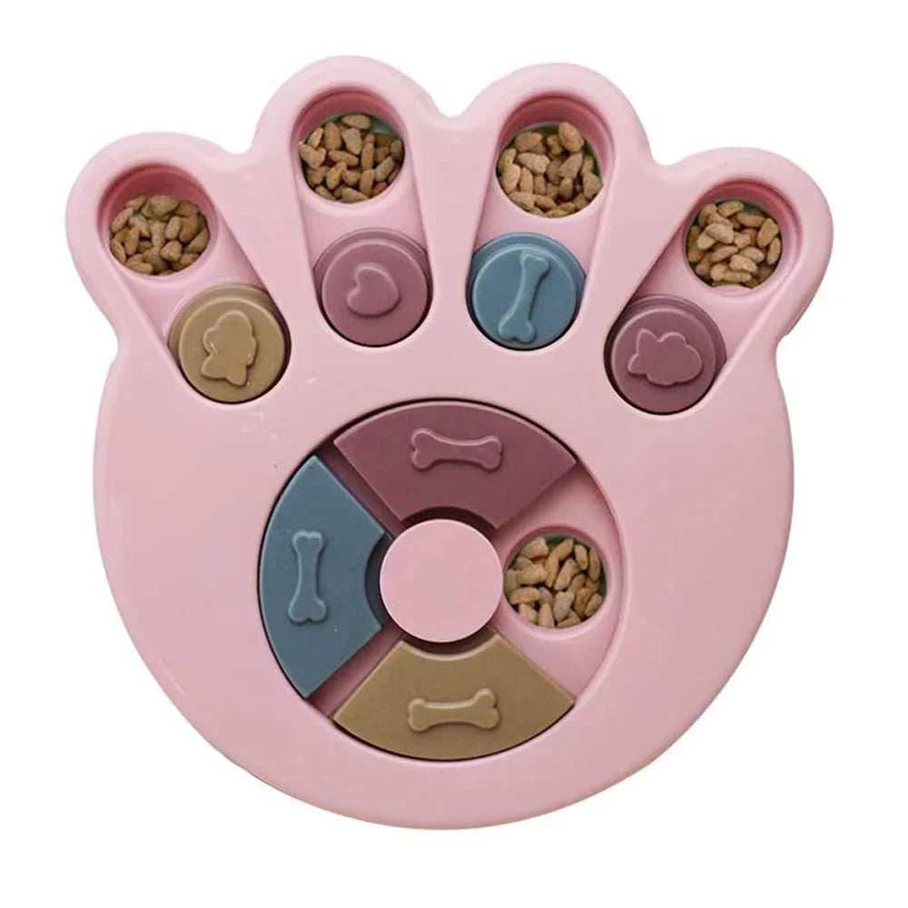 Dog Puzzle Slow Feeder Bowl - Interactive IQ Feeder