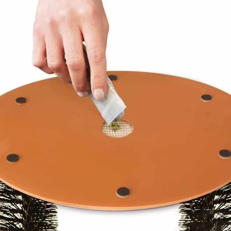 Cat Grooming Arch — Self-Massage Brush & Scratch Pad in One
