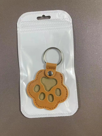 Pet Fur Keepsake Keychain - Leather Hair Locket