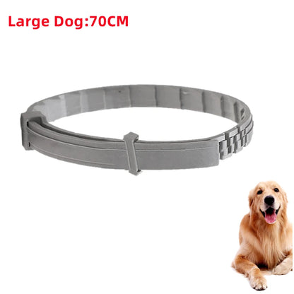 Natural tick and flea protection collar