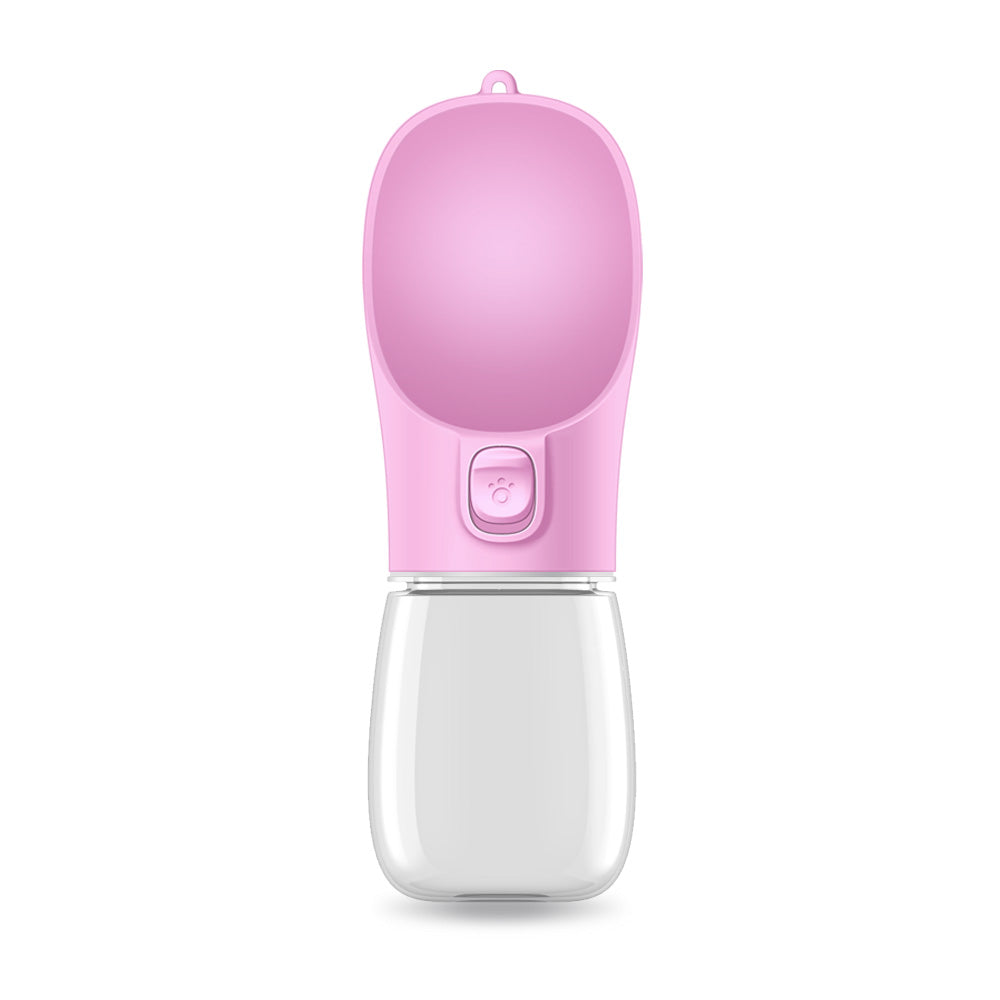 Portable Dog Water Bottle - Leak-Free with Built-In Bowl