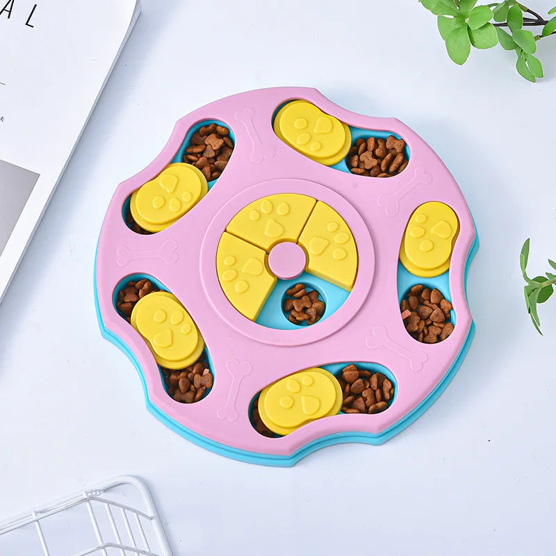 Dog Puzzle Slow Feeder Bowl - Interactive IQ Feeder