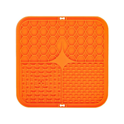 HomePaw Silicone Lick Mat Slow Feeder and Bath Distraction - dishwasher safe and easy to clean