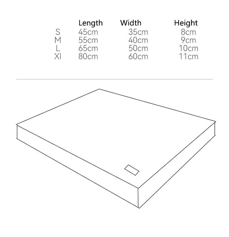 HomePaw Orthopedic Dog Bed Comfort Square - multiple colour options and styles available
